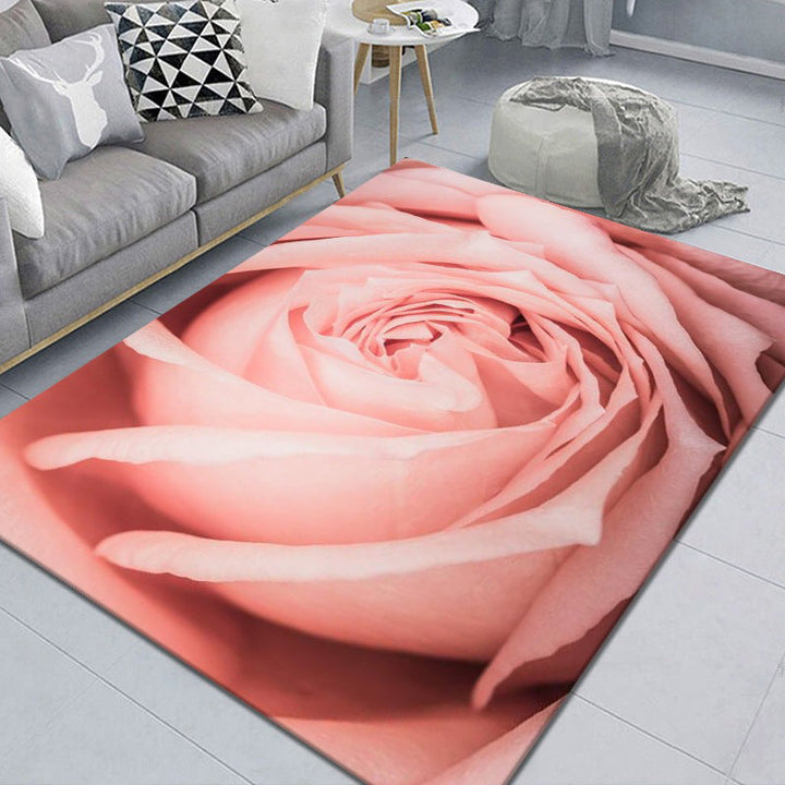 Beautiful 3D Flower Indoor Carpet Multicolored Modern Carpet Polypropylene Washable Non-Slip Back Stain-Resistant Carpet for Home | Bowlift