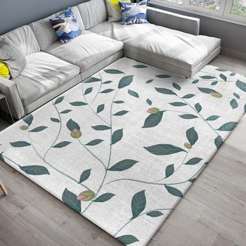 Stylish Americana rug Multicolored flower rug Pet-friendly Machine washable Non-slip backing Rug for room | Bowlift