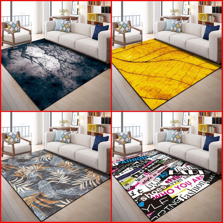 Indian Patterned Rug Multicolored Polyester Rug Machine Washable Pet Friendly Non-Slip Underlay Rug for Room | Bowlift