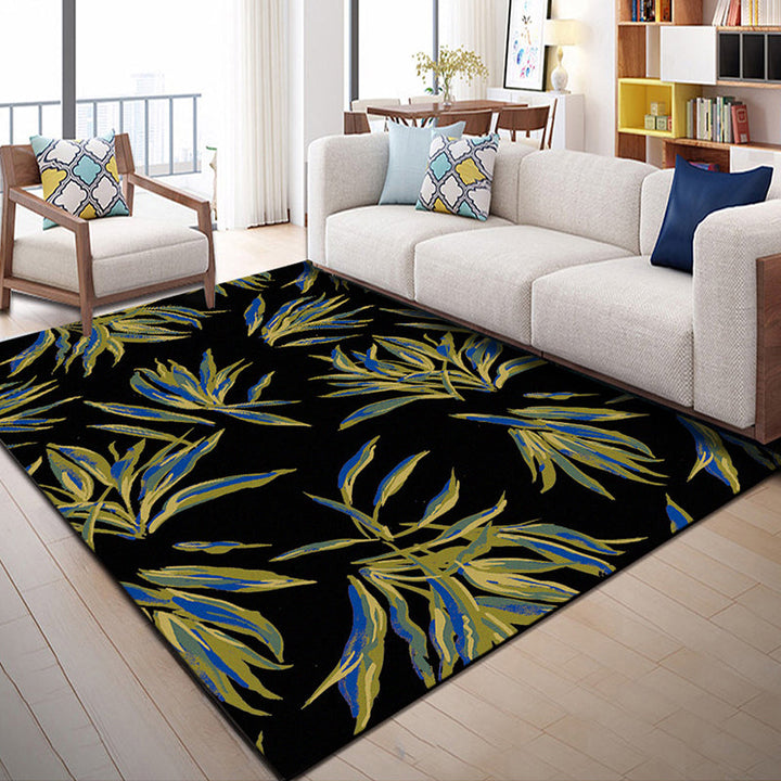 Indian Patterned Rug Multicolored Polyester Rug Machine Washable Pet Friendly Non-Slip Underlay Rug for Room | Bowlift