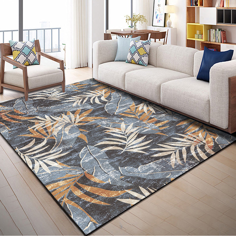 Indian Patterned Rug Multicolored Polyester Rug Machine Washable Pet Friendly Non-Slip Underlay Rug for Room | Bowlift