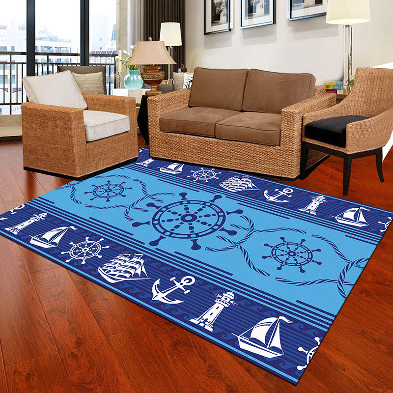 Multicolor Geometric Botanical Carpet Synthetic Modern Carpet Stain Resistant Non-Slip Washable Carpet for Home | Bowlift