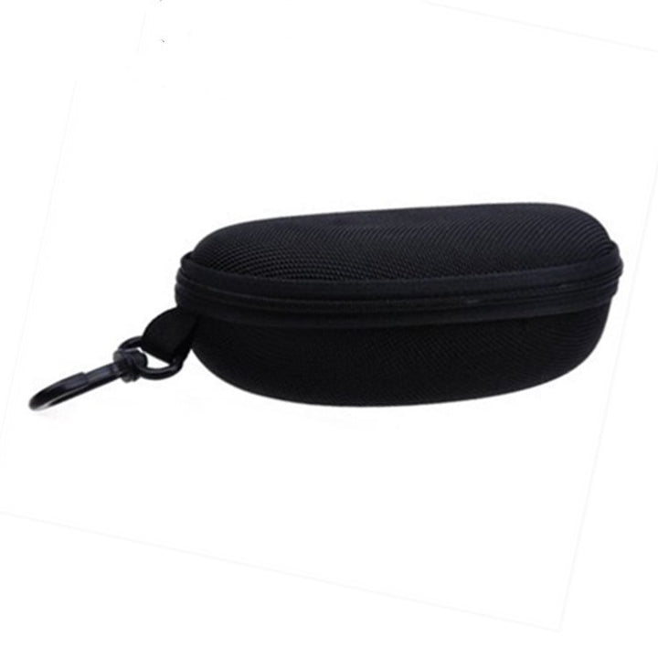 Protective EVA Hard-Shell Sunglasses Case with Zipper and Carabiner Clip Bowlift
