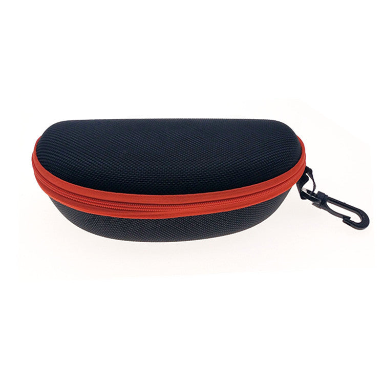 Hard Shell Zippered Sunglasses and Eyeglasses Case with Carabiner Bowlift