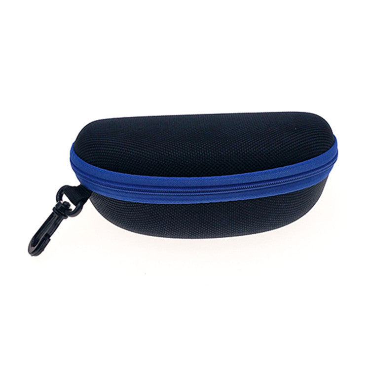 Hard Shell Zippered Sunglasses and Eyeglasses Case with Carabiner Bowlift
