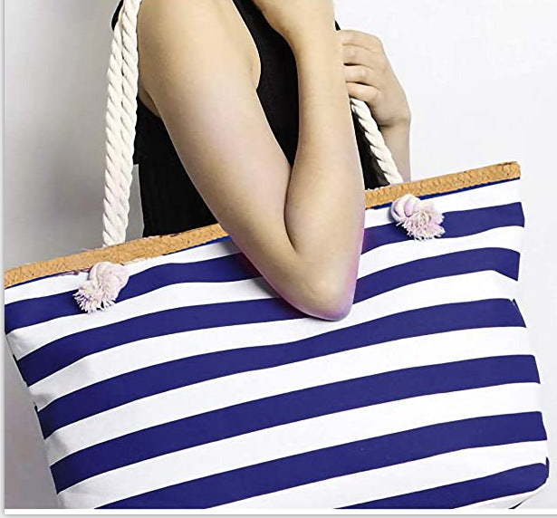 Casual Stripe Bag Bowlift