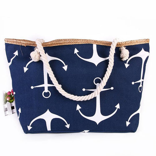 Beach bag with maritime anchor design Bowlift