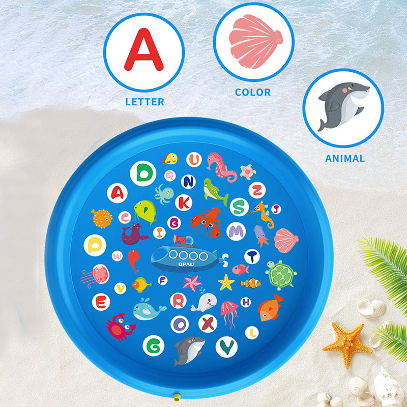 Kids inflatable paddling pool with maritime motifs Bowlift