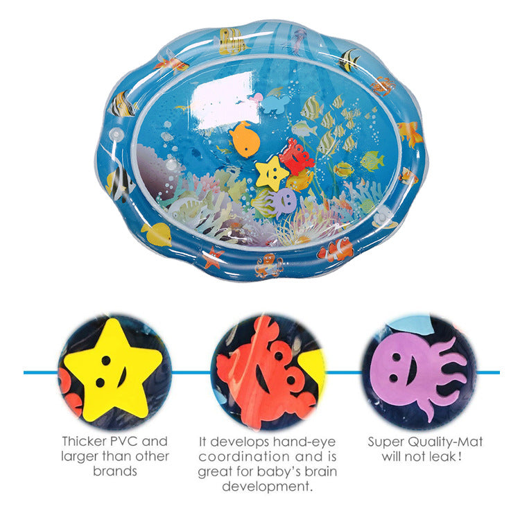 Unisex water play mat with colorful marine motifs Bowlift