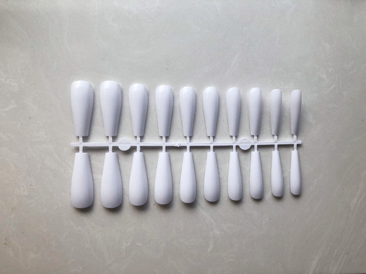 Long Coffin Press-On Nail Tips