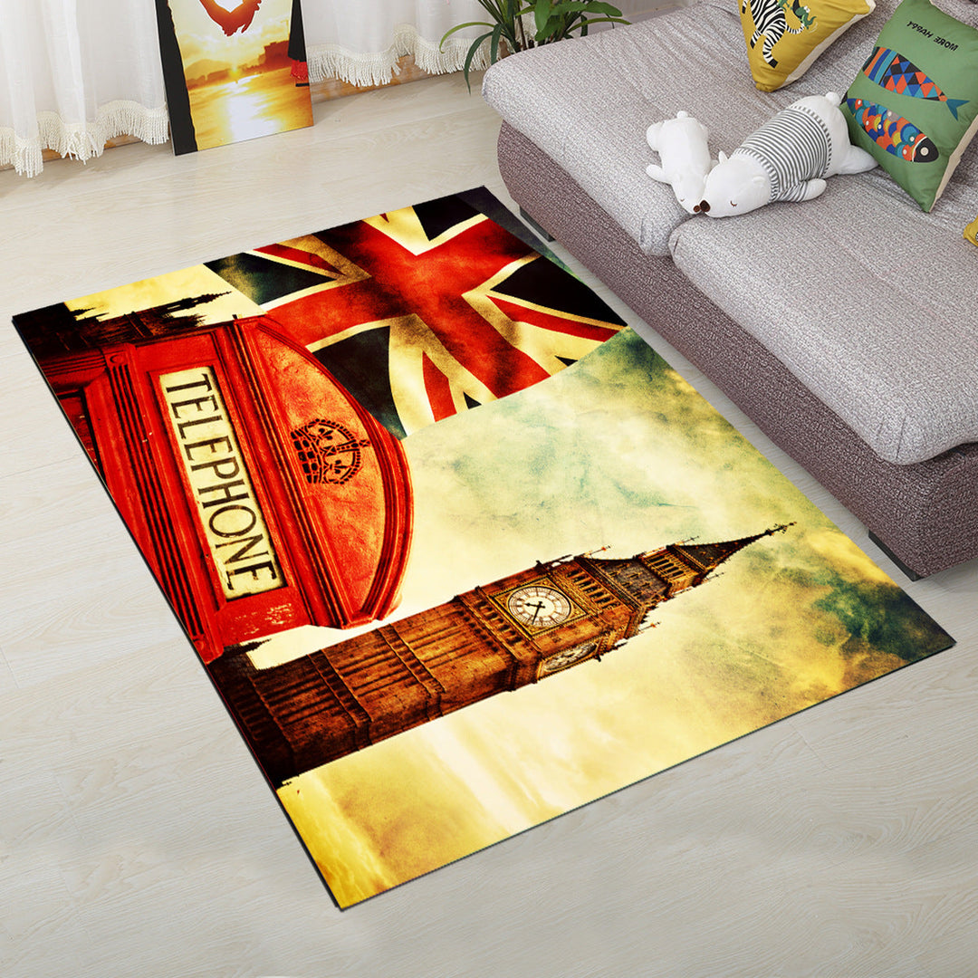 BowLift | Personality Scandinavian Carpet Multi Colors 3D Print Scenery Carpet Washable Non-slip Stain-resistant Rug for Home