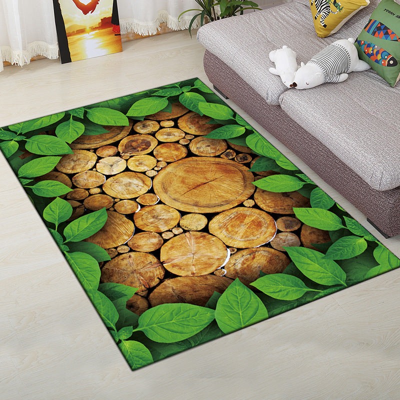 BowLift | Multi-Color Modern Rug Polyester Digital Graphic Living Room Rug Non-Slip Back Pet-Friendly Washable Rug for Guest Room