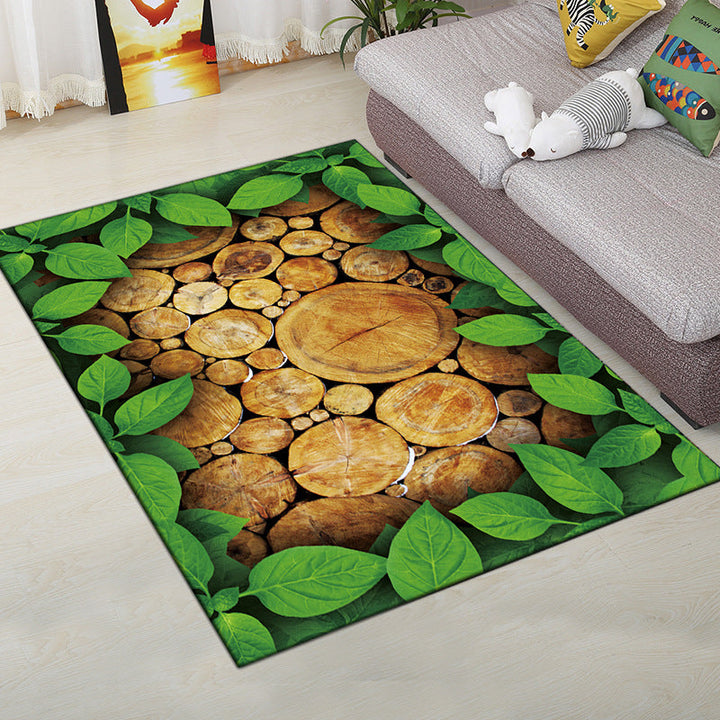 BowLift | Multi-Color Modern Rug Polyester Digital Graphic Living Room Rug Non-Slip Back Pet-Friendly Washable Rug for Guest Room