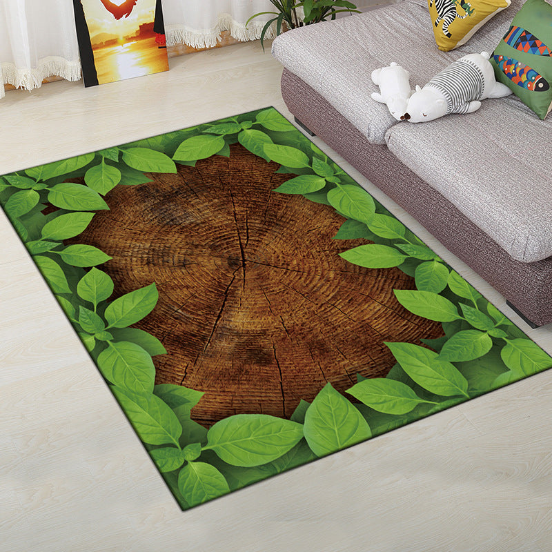 BowLift | Multi-Color Modern Rug Polyester Digital Graphic Living Room Rug Non-Slip Back Pet-Friendly Washable Rug for Guest Room