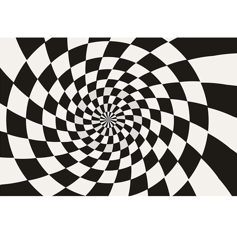 BowLift | Enchanting Multicolor Novelty Carpet Synthetic Twist Checker 3D Illusion Rug Machine Washable Pet Friendly Non-Slip Rug for Room