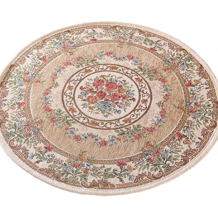 BowLift | Nostalgia Multicolored Peony Rug Polypropylene Antique Rug Pet Friendly Non-Slip Back Stain Resistant Rug for Large Rooms