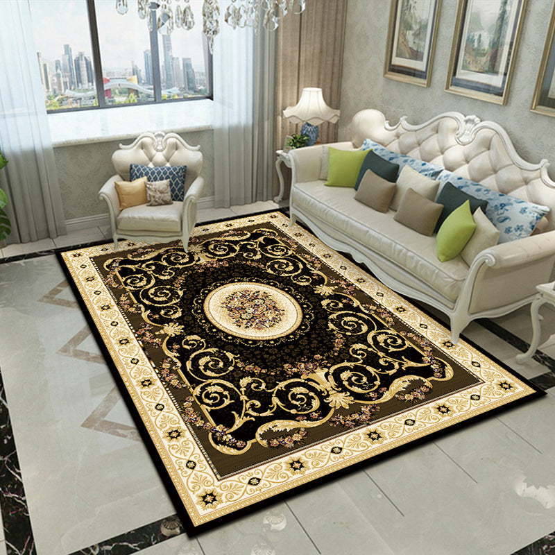 BowLift | Splendor Traditional Carpet Multicolor Floral Carpet Non-slip Washable Stain Resistant Carpet for Living Room