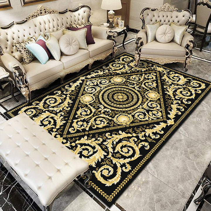 BowLift | Glam Floral Swirls Rug Multicolor Victorian Rug Synthetic Pet Friendly Non-Slip Stain Resistant Carpet for Home