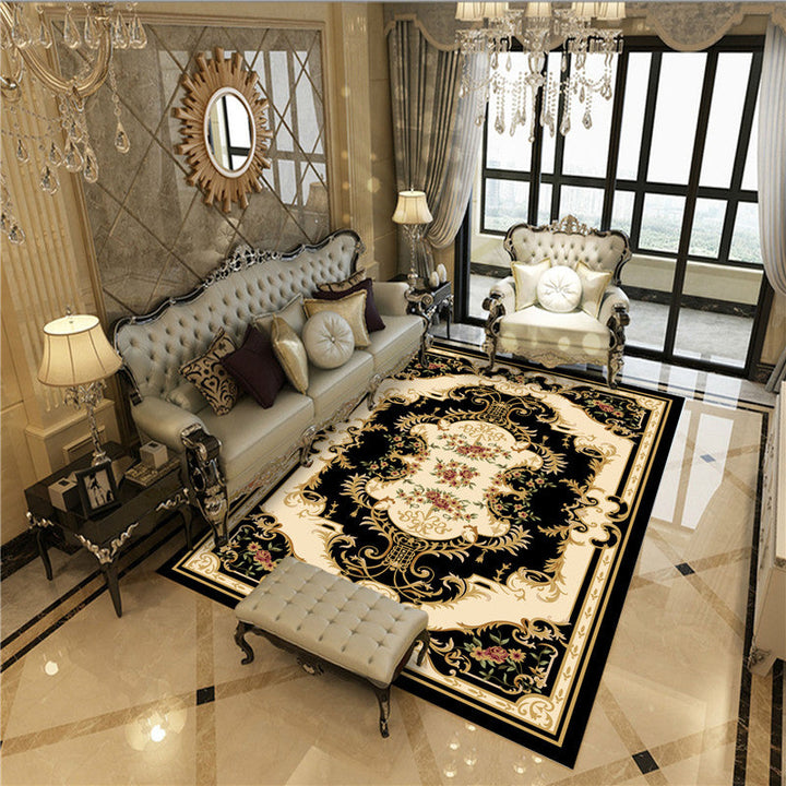 BowLift | Peony Patterned Rug Multicolor Rug Stain Resistant Non-Slip Back Machine Washable Rug for Living Room