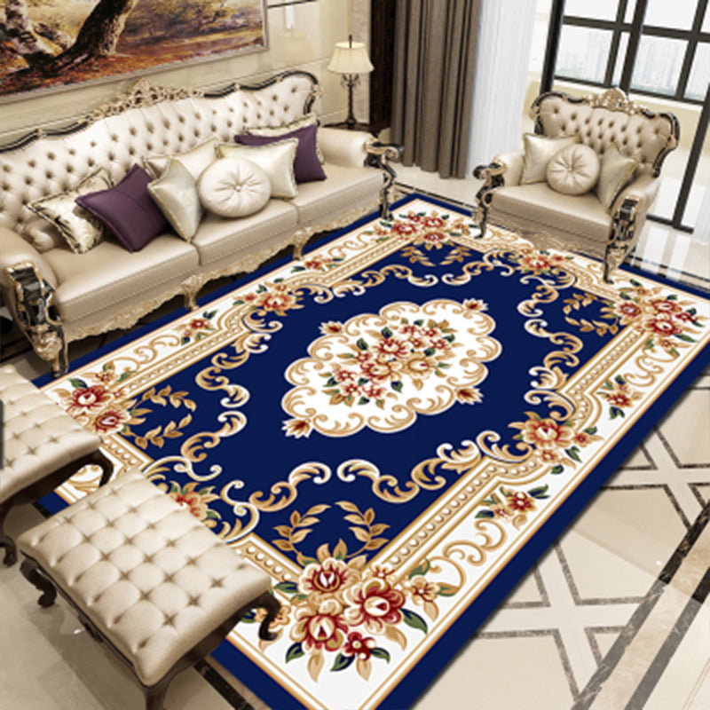 BowLift | Empire Floral Area Rug Multicolor Victorian Carpet Synthetic Stain Resistant Non-Slip Backing Pet Friendly Rug for Lounge
