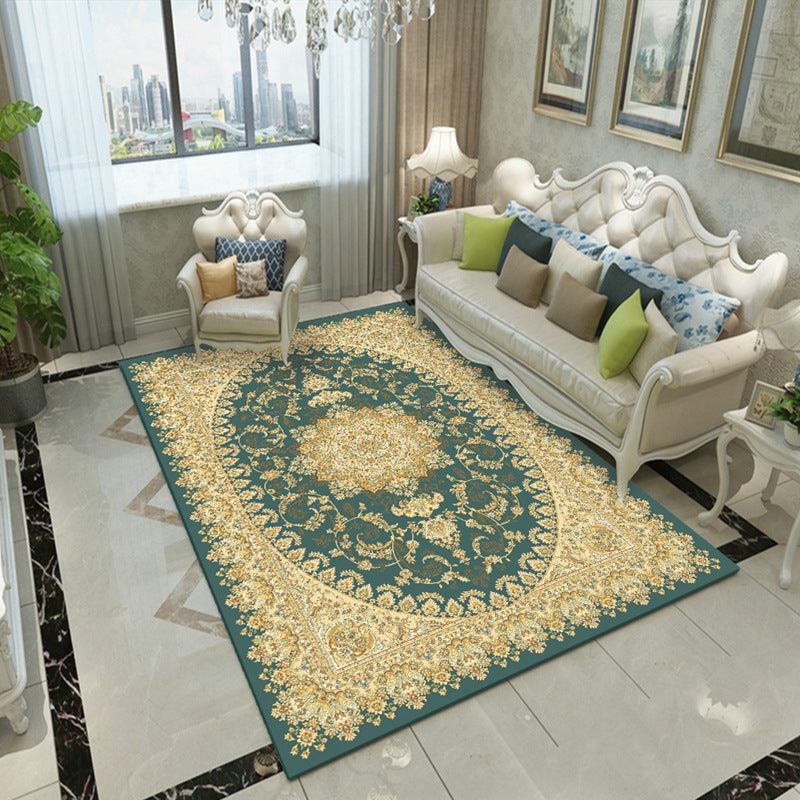 BowLift | Fancy Victoria Rug Multi-Colored Flower Rug Non-Slip Washable Pet-Friendly Rug for the Living Room