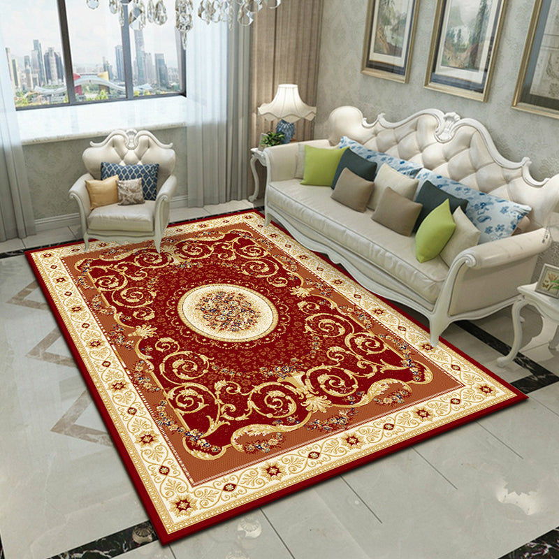 BowLift | Fancy Victoria Rug Multi-Colored Flower Rug Non-Slip Washable Pet-Friendly Rug for the Living Room