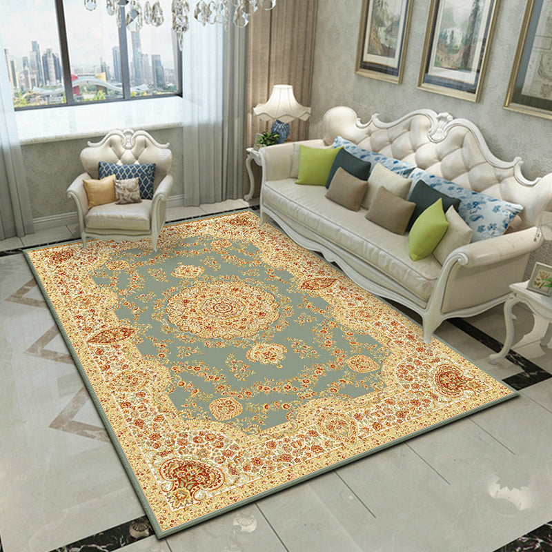 BowLift | Fancy Victoria Rug Multi-Colored Flower Rug Non-Slip Washable Pet-Friendly Rug for the Living Room