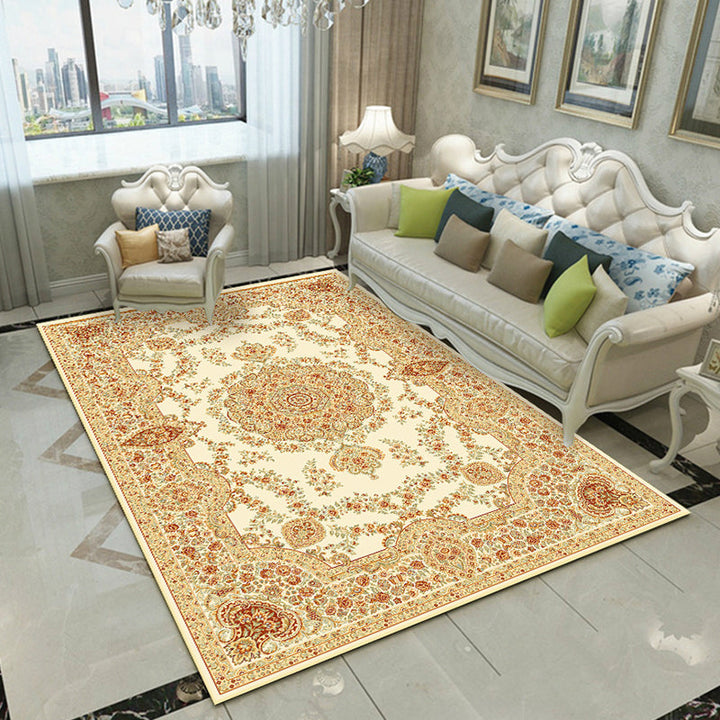 BowLift | Fancy Victoria Rug Multi-Colored Flower Rug Non-Slip Washable Pet-Friendly Rug for the Living Room