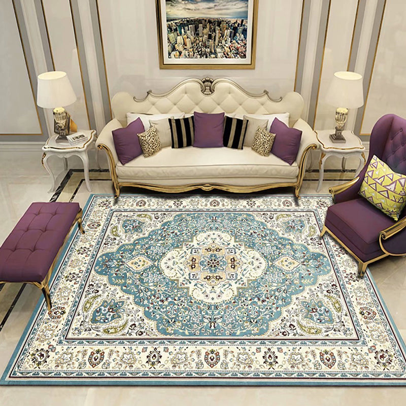 BowLift | Victoria Print Carpet Multicolored Polypropylene Carpet Non-Slip Stain Resistant Washable Indoor Carpet for Living Room
