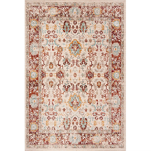 BowLift | Worn Moroccan Rug Multicolored Patterned Rug Non-Slip Machine Washable Stain Resistant Rug for Home