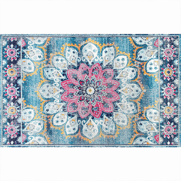 BowLift | Moroccan living room carpet More colors Printed carpet Cotton Non-slip Machine washable Pet-friendly carpet