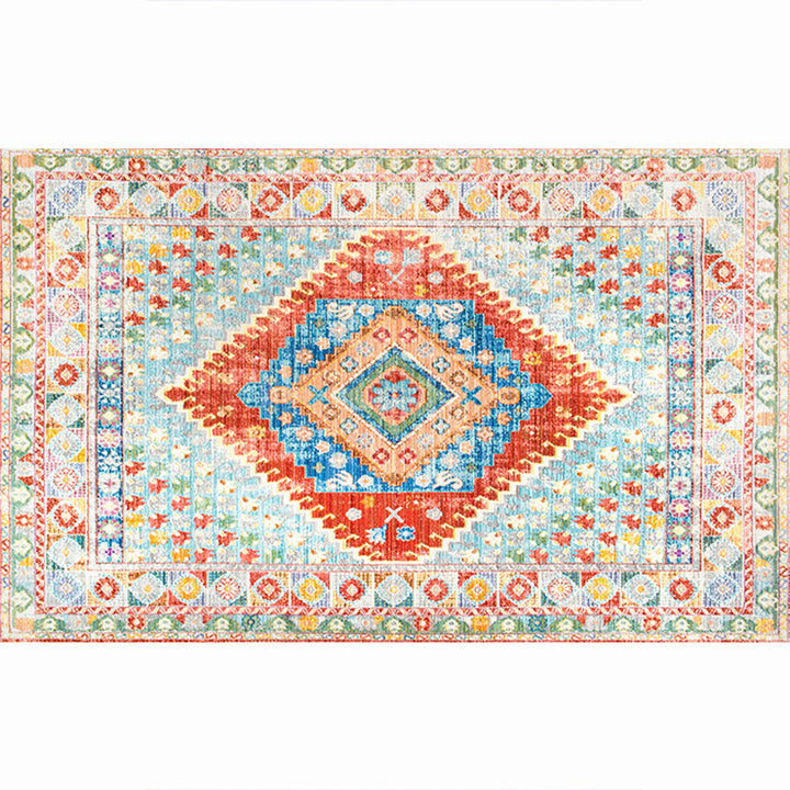 BowLift | Moroccan living room carpet More colors Printed carpet Cotton Non-slip Machine washable Pet-friendly carpet