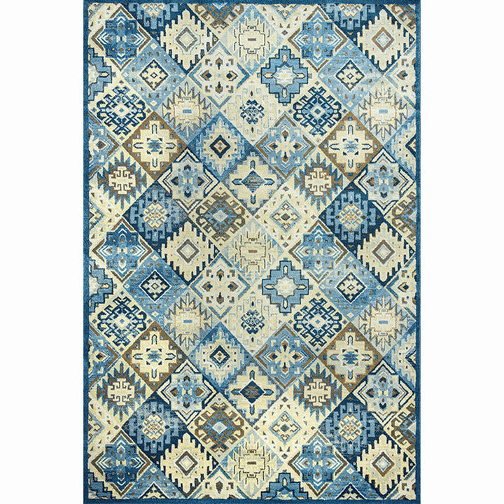 BowLift | Moroccan living room carpet More colors Printed carpet Cotton Non-slip Machine washable Pet-friendly carpet
