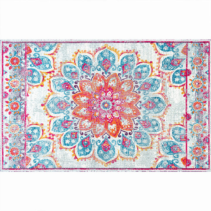 BowLift | Moroccan living room carpet More colors Printed carpet Cotton Non-slip Machine washable Pet-friendly carpet