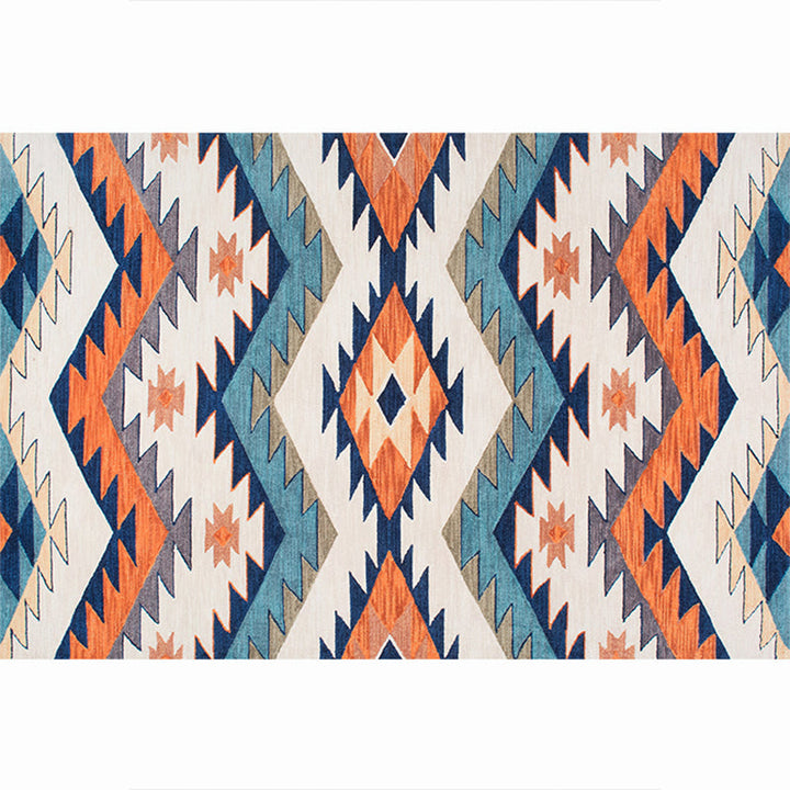 BowLift | Moroccan living room carpet More colors Printed carpet Cotton Non-slip Machine washable Pet-friendly carpet