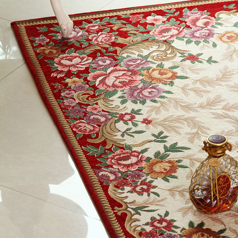 BowLift | Empire Peony Rug Multicolor Traditional Rug Synthetic Pet-Friendly Non-Slip Stain-Resistant Runner Rug for Home