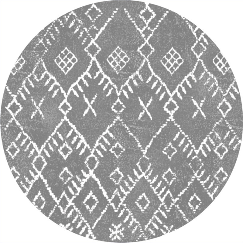 Moroccan abstract indoor carpet multicolored synthetic carpet non-slip backing stain-resistant pet-friendly carpet for the living room | Bowlift