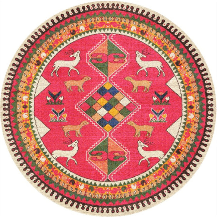 BowLift | Moroccan Abstract Indoor Runner Multicolored Synthetic Rug Non-Slip Back Stain Resistant Pet Friendly Rug for Living Room