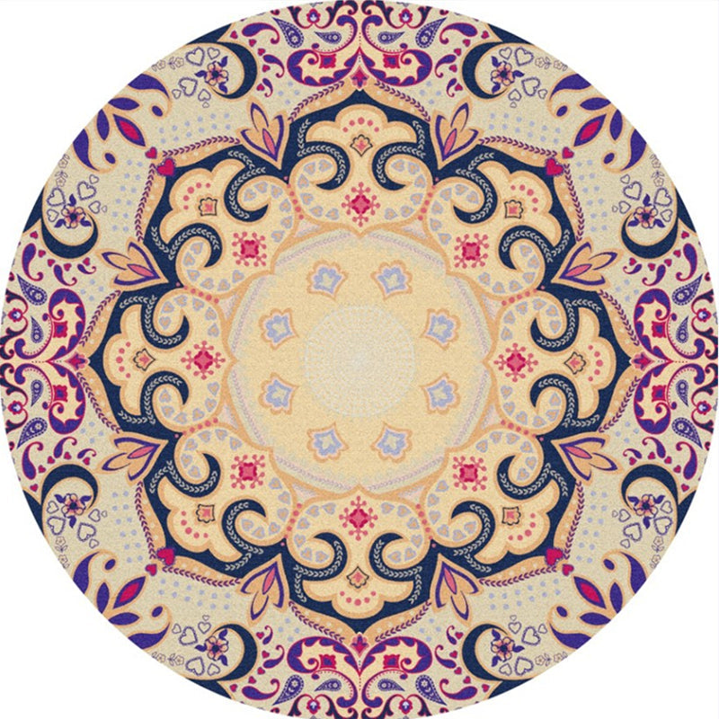 BowLift | Moroccan Abstract Indoor Runner Multicolored Synthetic Rug Non-Slip Back Stain Resistant Pet Friendly Rug for Living Room