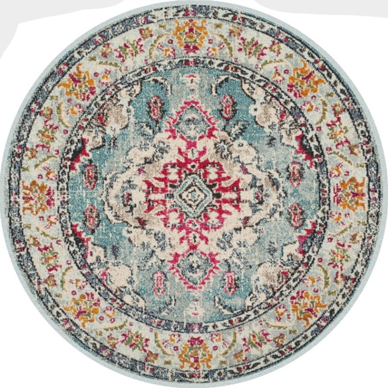 BowLift | Moroccan Abstract Indoor Runner Multicolored Synthetic Rug Non-Slip Back Stain Resistant Pet Friendly Rug for Living Room