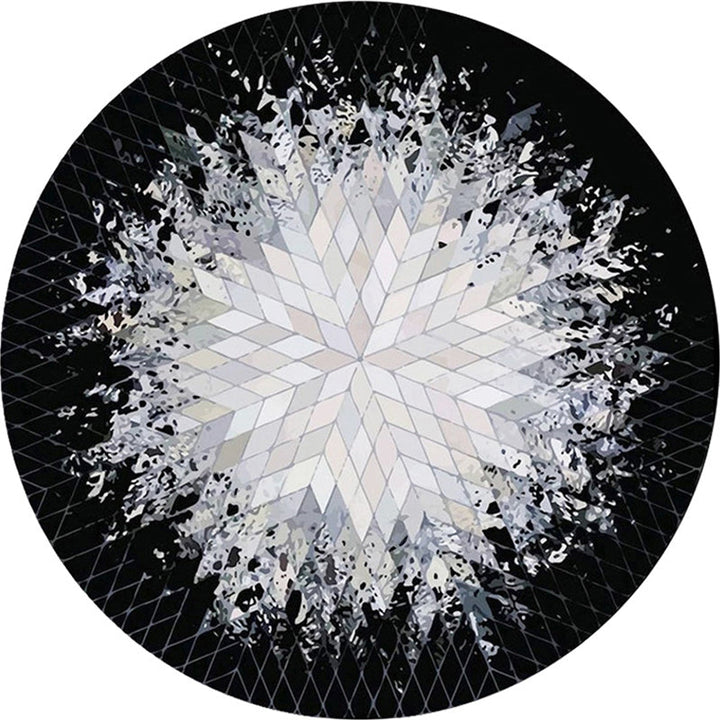 Chic Mandala Print Rug Multicolored Moroccan Rug Polypropylene Stain Resistant Pet Friendly Non-Slip Back Rug for Home | Bowlift