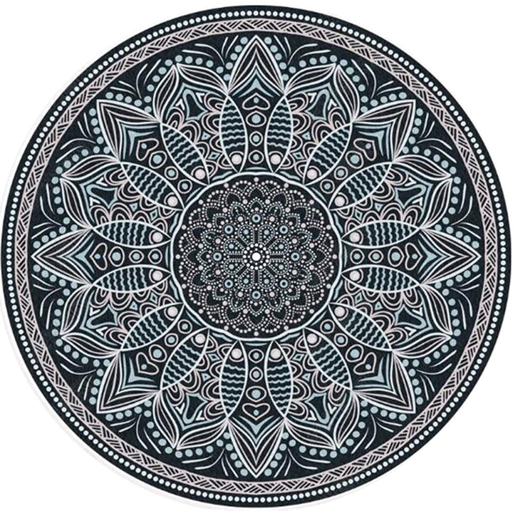 BowLift | Moroccan Door Mat Multicolored Mandala Rug Polypropylene non-slip stain-resistant machine washable Rug