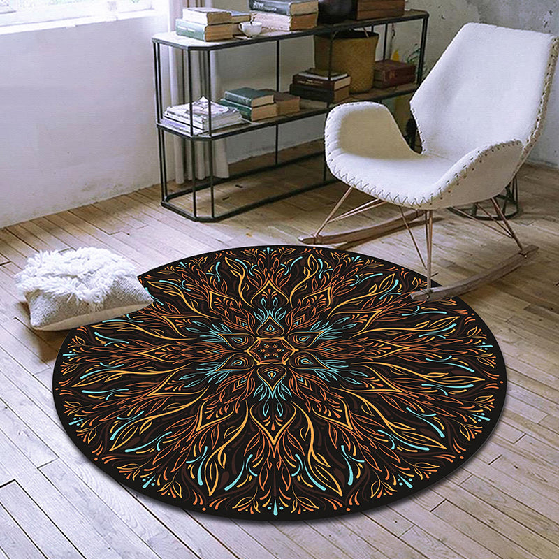 Exclusive Moroccan rug Multicolored tribal floral rug Pet-friendly Machine washable non-slip rug for the room | Bowlift