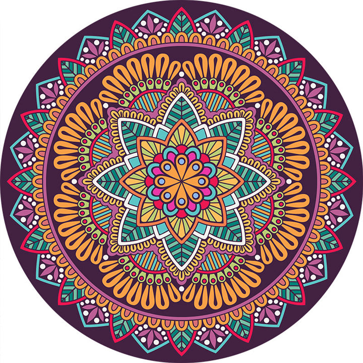 Exclusive Moroccan rug Multicolored tribal floral rug Pet-friendly Machine washable non-slip rug for the room | Bowlift