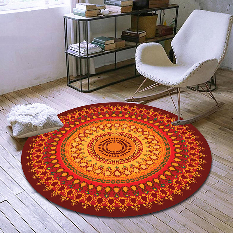 Exclusive Moroccan rug Multicolored tribal floral rug Pet-friendly Machine washable non-slip rug for the room | Bowlift