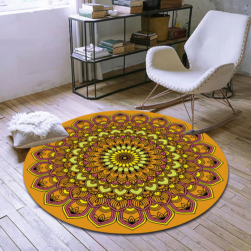Exclusive Moroccan rug Multicolored tribal floral rug Pet-friendly Machine washable non-slip rug for the room | Bowlift