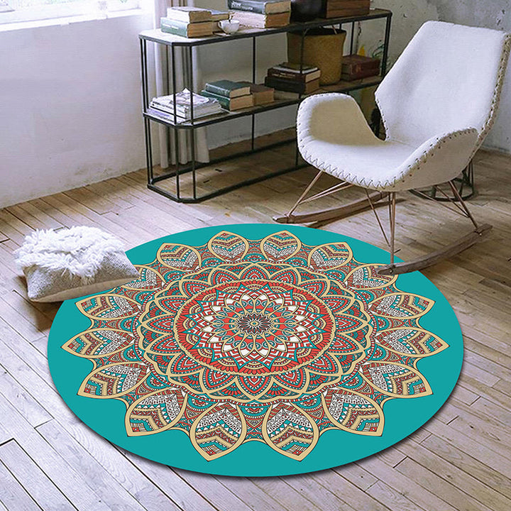 Exclusive Moroccan rug Multicolored tribal floral rug Pet-friendly Machine washable non-slip rug for the room | Bowlift