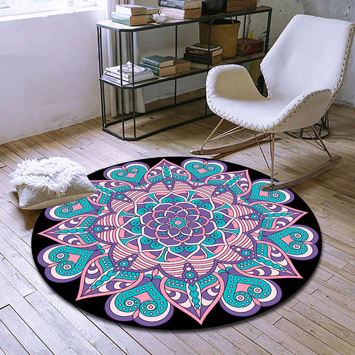 Exclusive Moroccan rug Multicolored tribal floral rug Pet-friendly Machine washable non-slip rug for the room | Bowlift