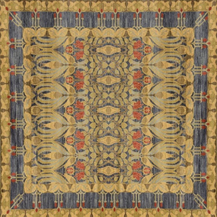 BowLift | Shabby Chic Floral Area Rug Multicolor Persian Carpet Polypropylene Anti-Slip Backing Washable Pet-Friendly Rug for Foyer