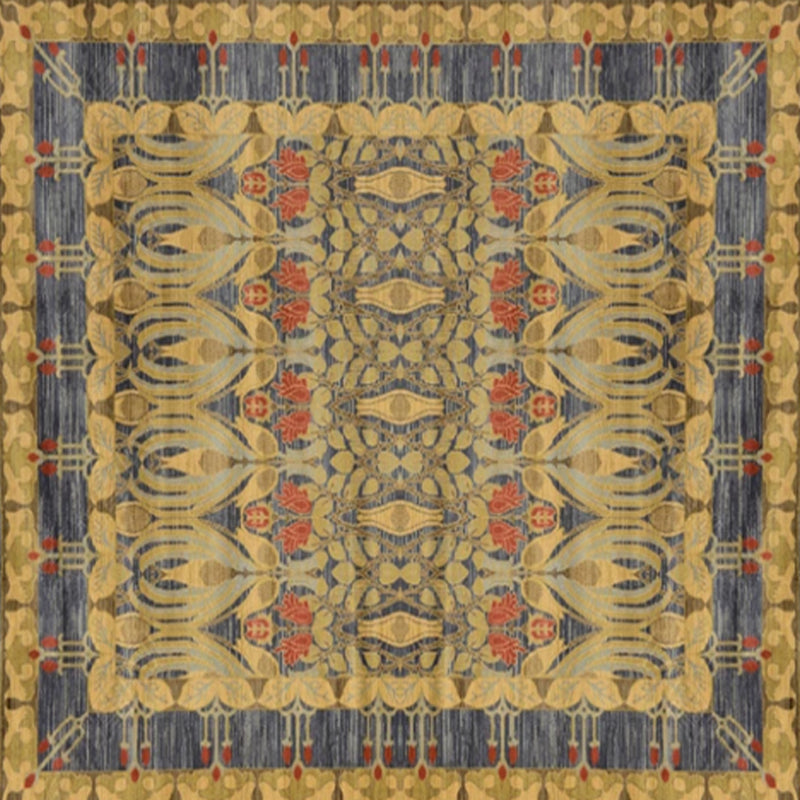 Shabby Chic Floral Area Rug Multicolored Persian Rug Polypropylene Nonslip Coating Washable Pet-Friendly Rug for the Hallway | Bowlift